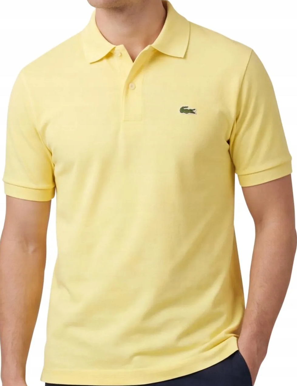 pánská polokošile Lacoste Slim Fit žluté vel. XXL