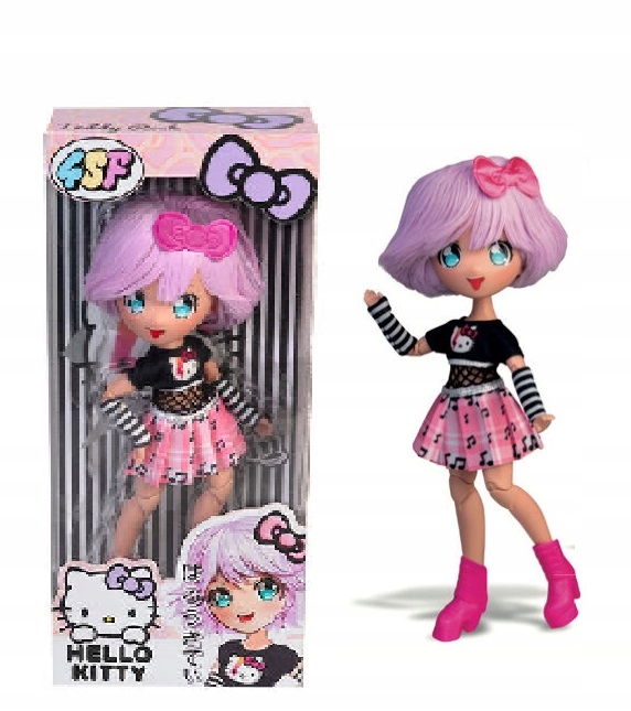 Manga Hello Kitty Fioletowa, lalka, 19. 5 cm Famosa