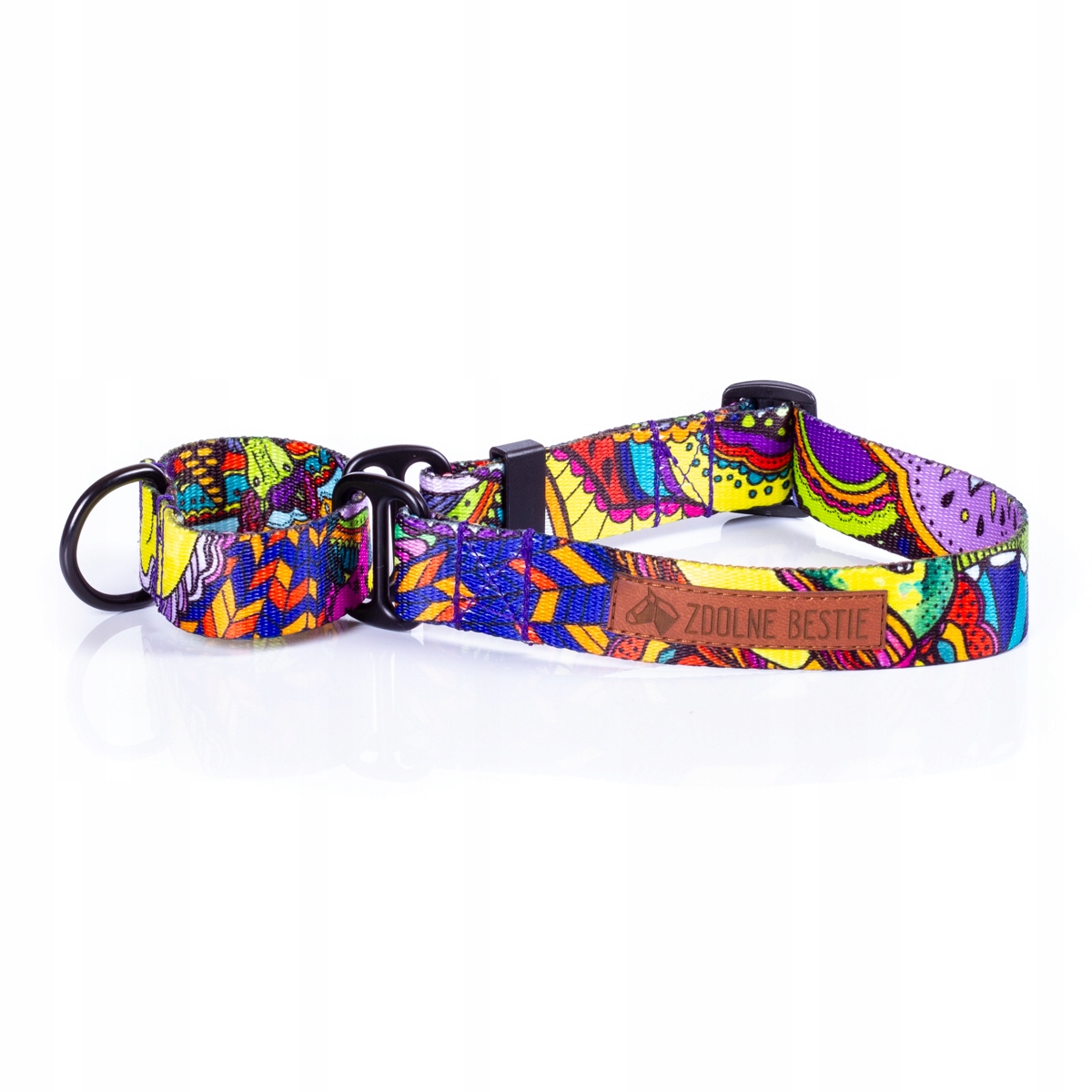

Obroża martingale dla psa Zdolne Bestie S szer2cm