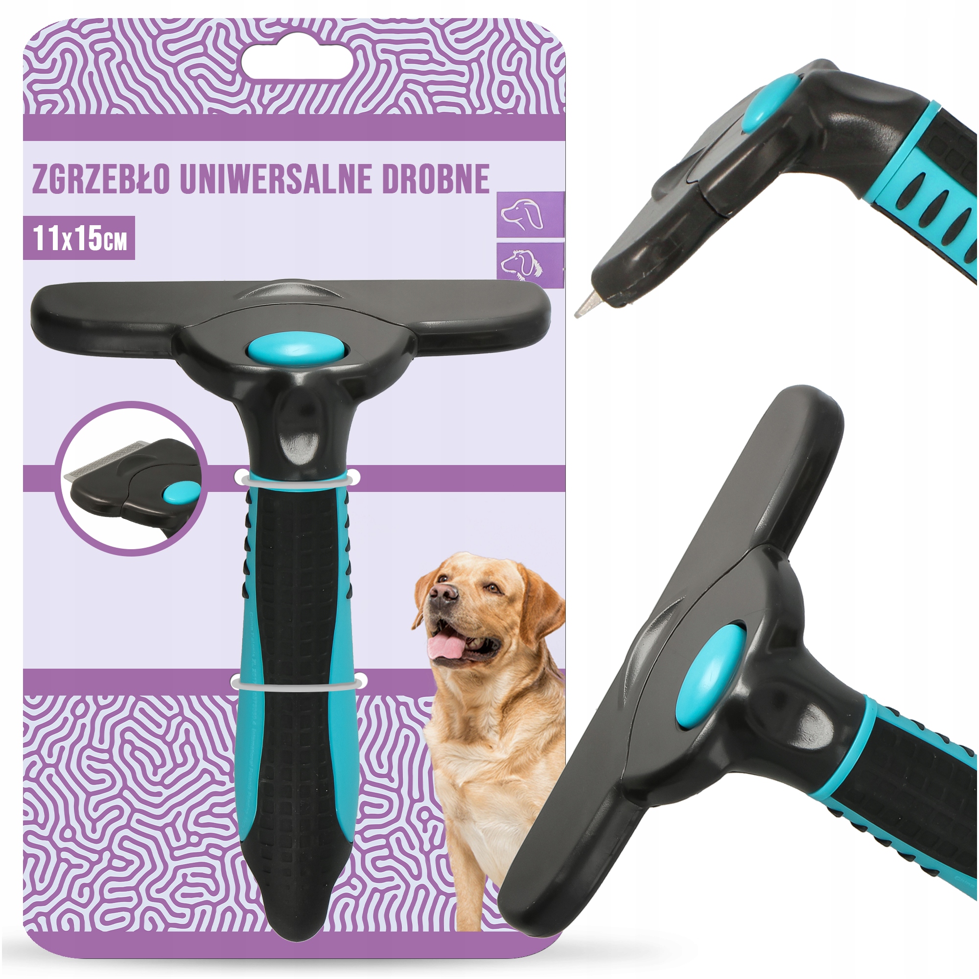 Levně Kartáč Na Psa Hřebínek Na Česání Odstraňování Kolíků Podsadka T2