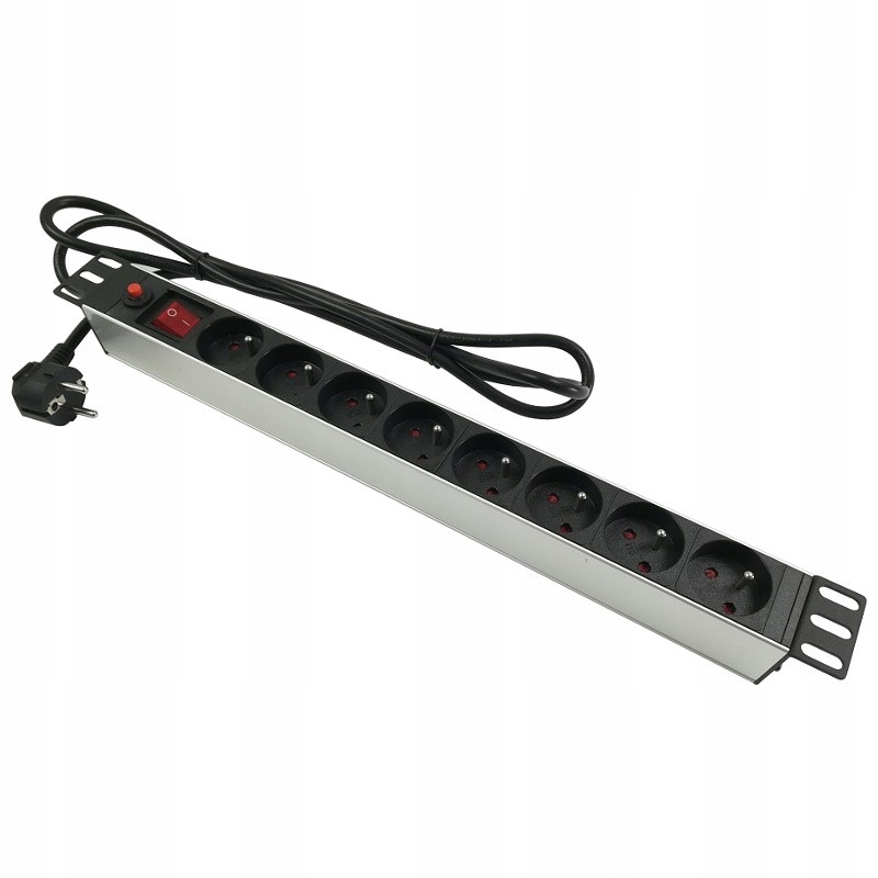 

Listwa zasilająca Rack 19'' antyprzepięciowa