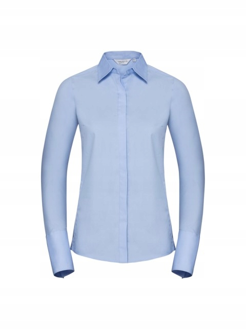 Dámská košile s dlouhým rukávem Ultimate Stretch Russell Bright Sky 3XL