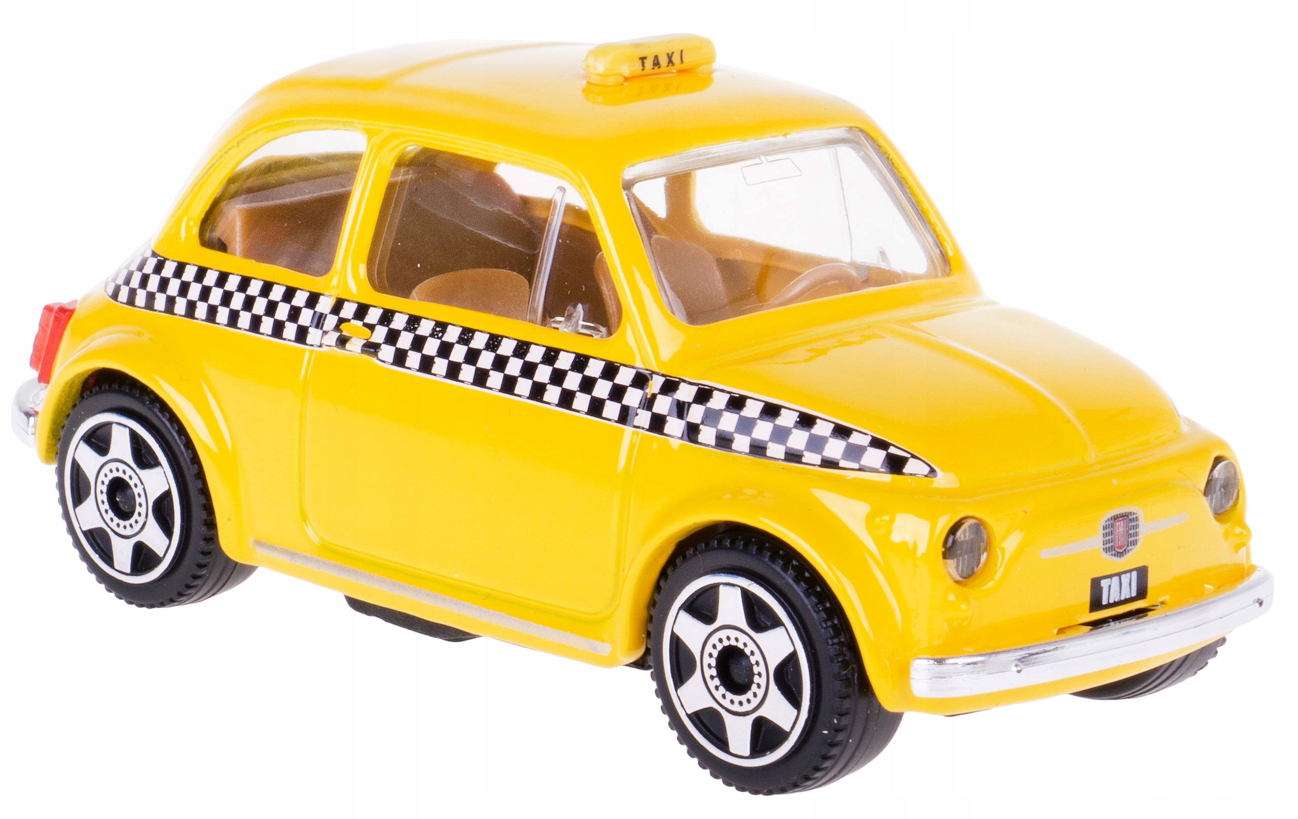 

Fiat 500 Taxi Model Metalowy Bburago 1:43 Żółty