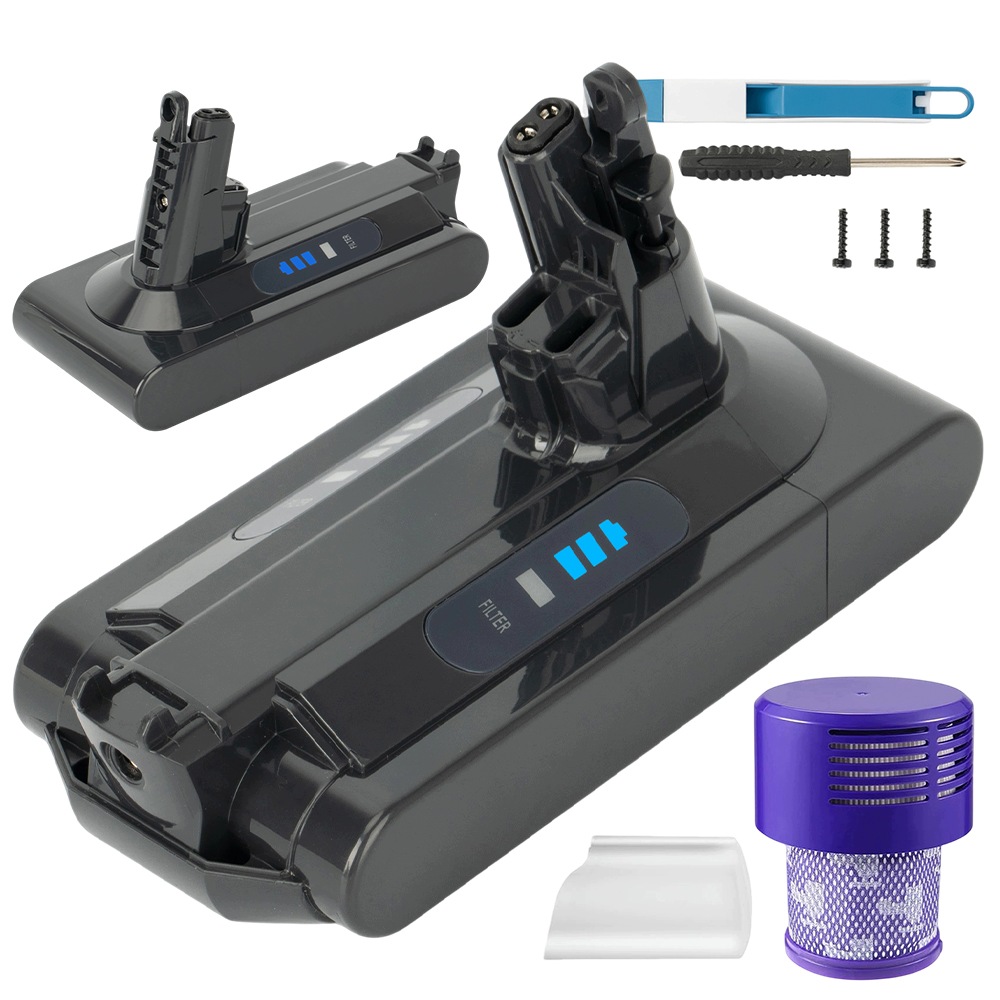 Akumulátor pro vysavač V10, 3900 mAh, s Hepa filtrem, Led