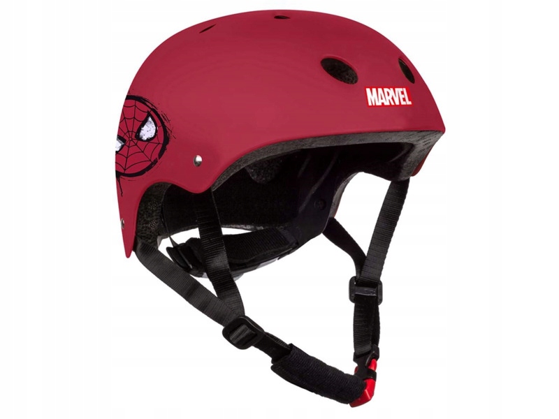 Kask Marvel Spider-Man Czerwono-czarny dla Dzieci (rozmiar M)