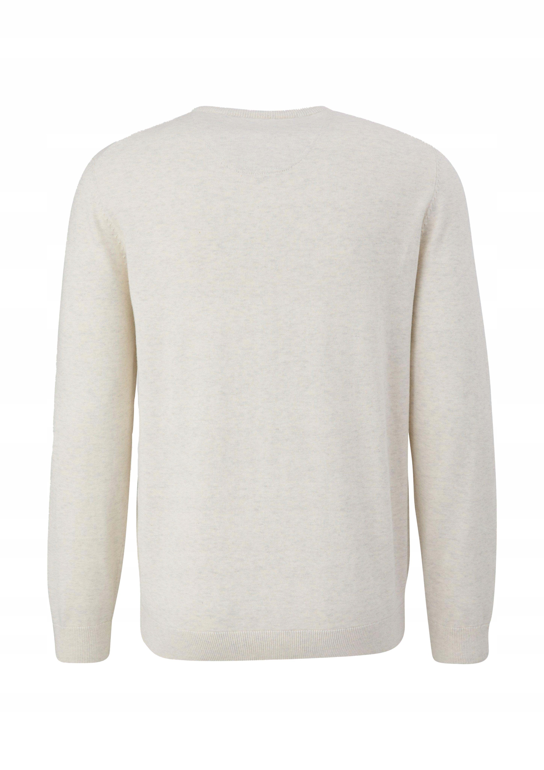 Sweter męski s.Oliver beżowy Regular Fit - XXL Rozmiar XXL