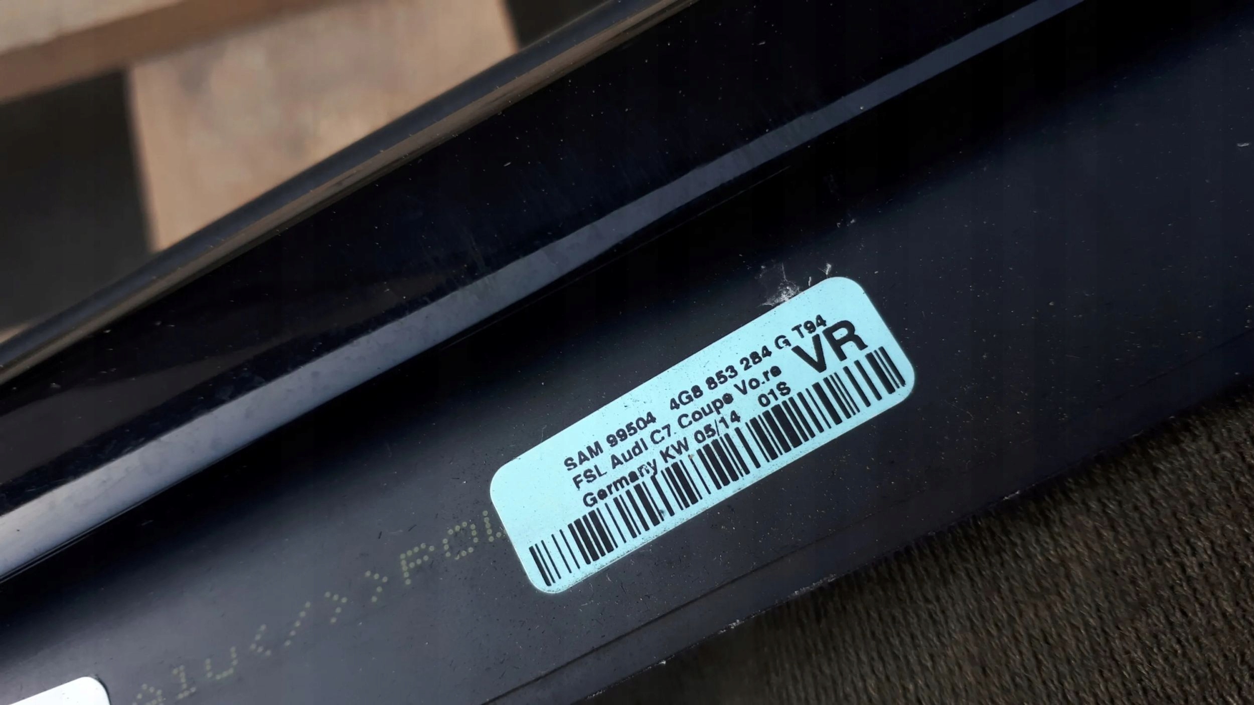 S7 4G A7 moulding dust right right rear part black 4G8853284G