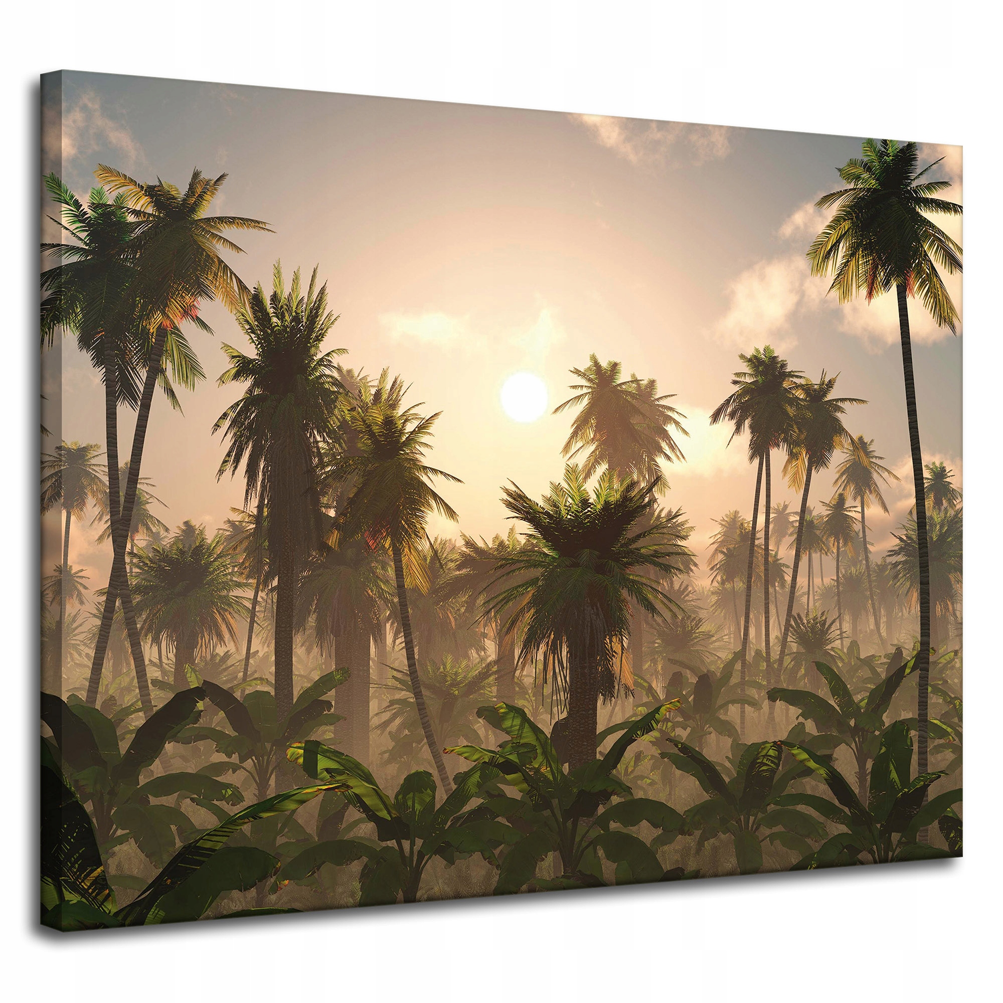 Obraz na plátně Západ slunce Palmy Příroda 100x80 cm Ideální jako dárek