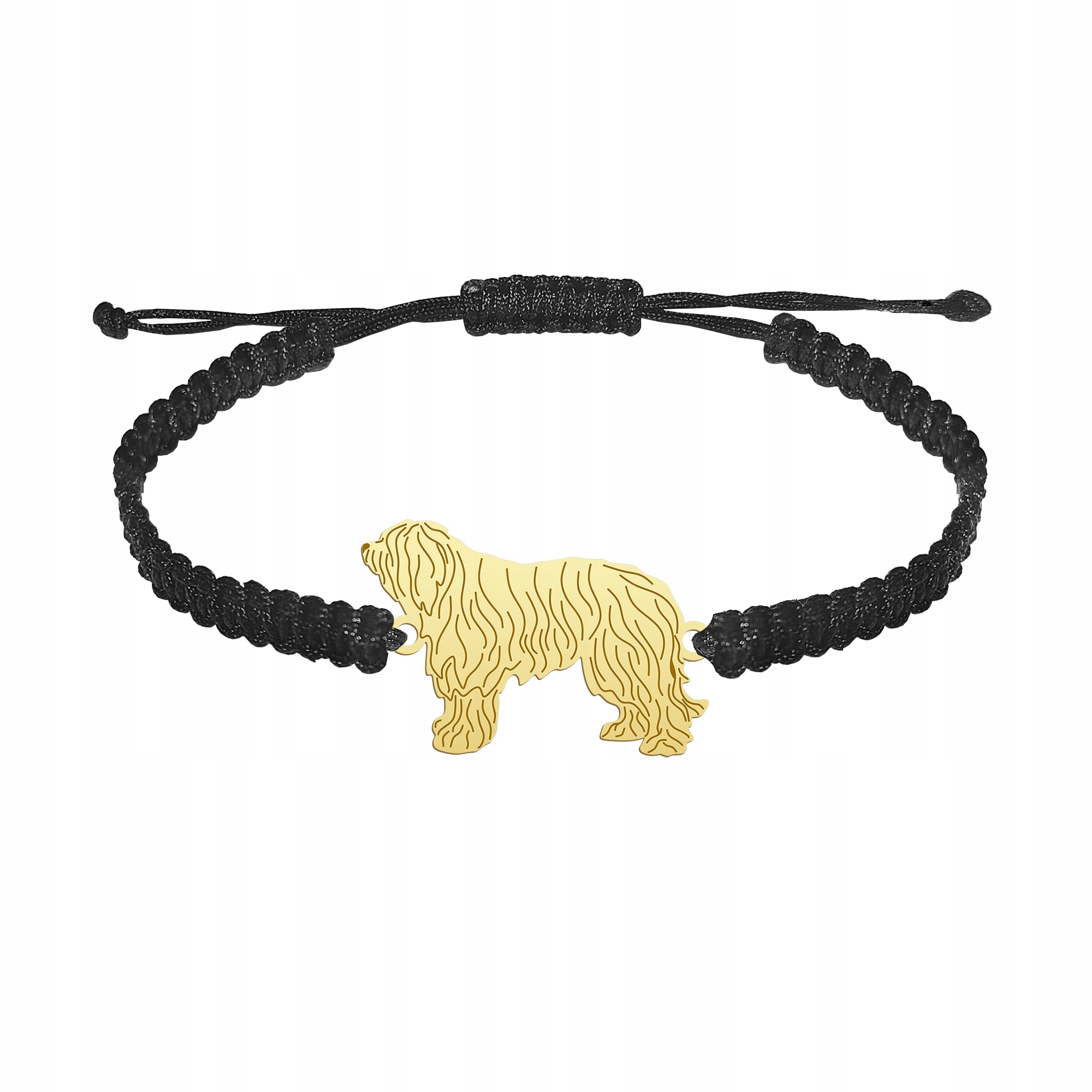 Zlatý náramek z jihoruského ovčáka Užak 925 Makramé Gravírování