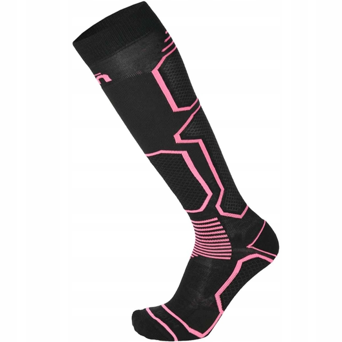 Lyžařské ponožky Mico Ski Medium Weight Warm Control nero/fucsia fluo