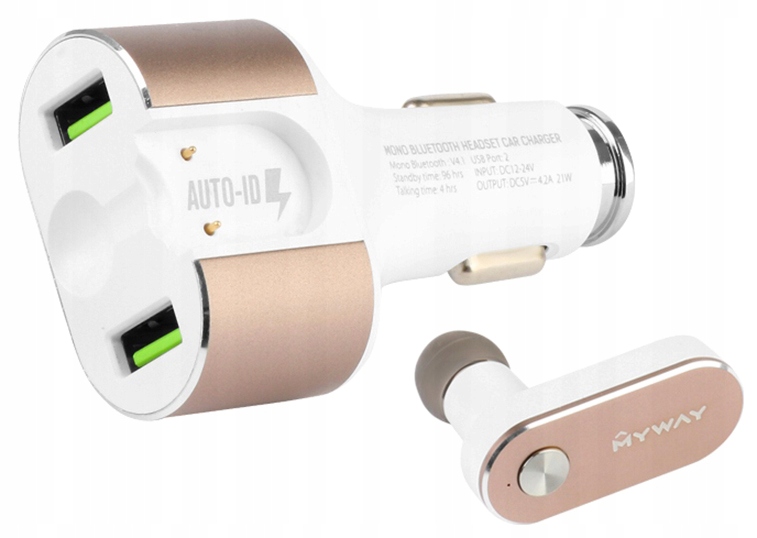 + BLUETOOTH НАВУШНИКИ 12 / 24V J9K58 АВТОМОБІЛЬНИЙ ЗАРЯДНИЙ ПРИСТРІЙ