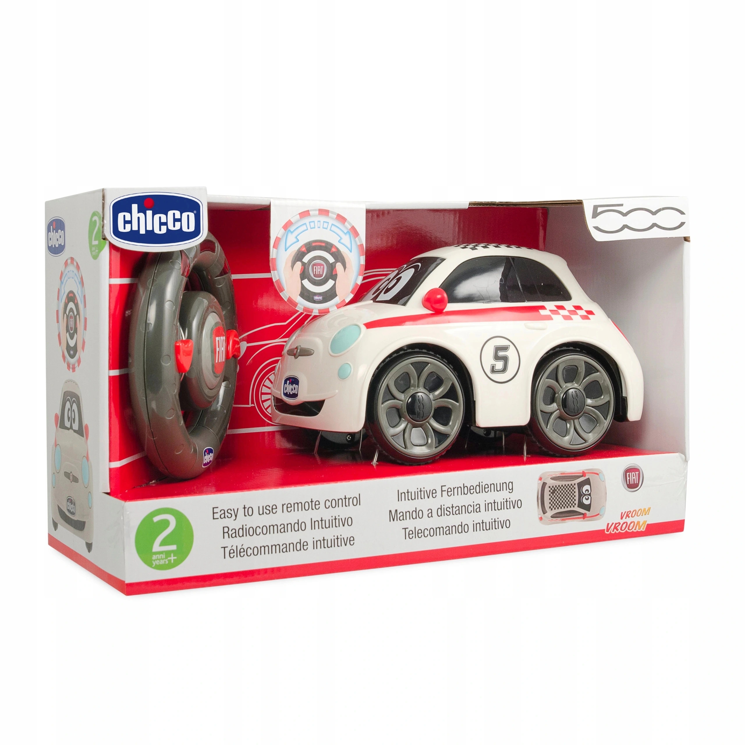 

Chicco Fiat 500 samochód zdalnie sterowany +pilot
