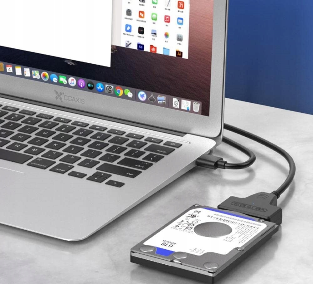 ADAPTER USB 3.0 NA SATA 2,5 DO DYSKU HDD SSD KONWERTER KABEL PRZEJŚCIÓWKA Kod producenta Adapter z kablem USB SATA