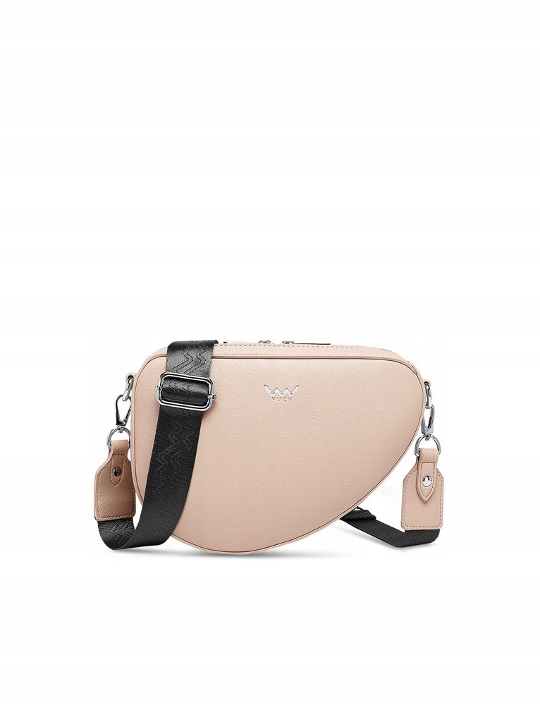 Crossbody kabelka Vuch Larrel béžová koženková asymetrická 25 cm