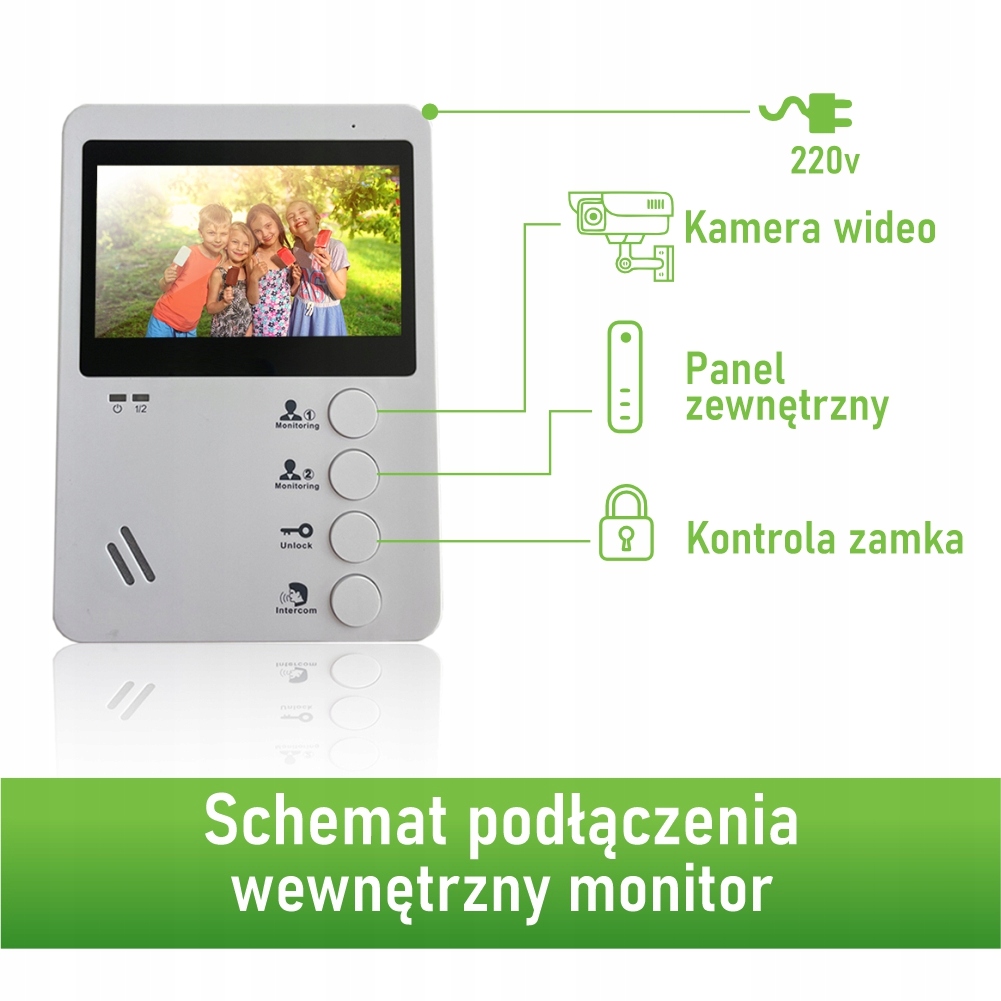 Zestaw wideodomofonowy MIA VID-4W-42Br Kod producenta 8440720130328