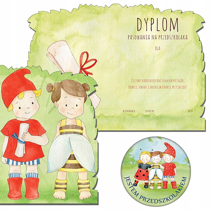 

Dyplom Pasowania Na Przedszkolaka przypinka