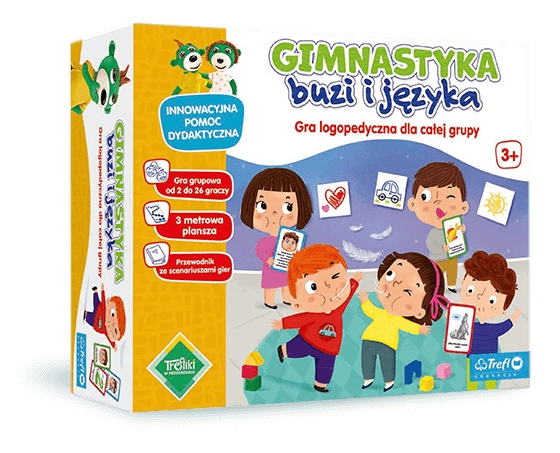Gimnastyka buzi i języka. Gra logopedyczna dla grup 02465