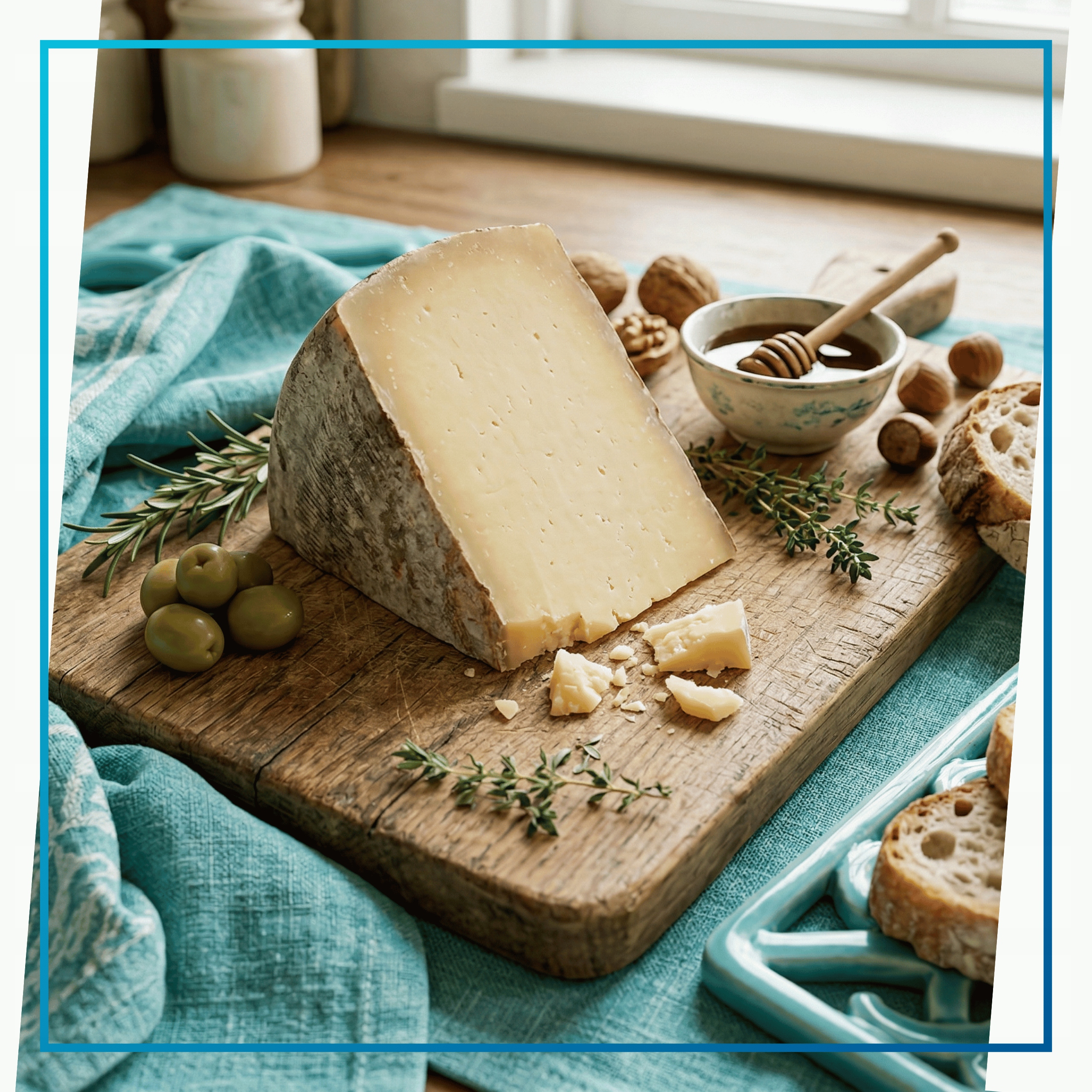 Ser francuski Tomme de Chèvre Aop półtwardy kozi dojrzewający 500 g.