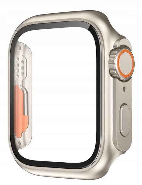Etui Ochronne + Wbudowane Szkło / 2w1 do Apple Watch 7 8 9 / 45mm
