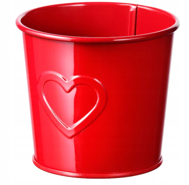 IKEA osłonka doniczki VINTER 9 cm czerwona