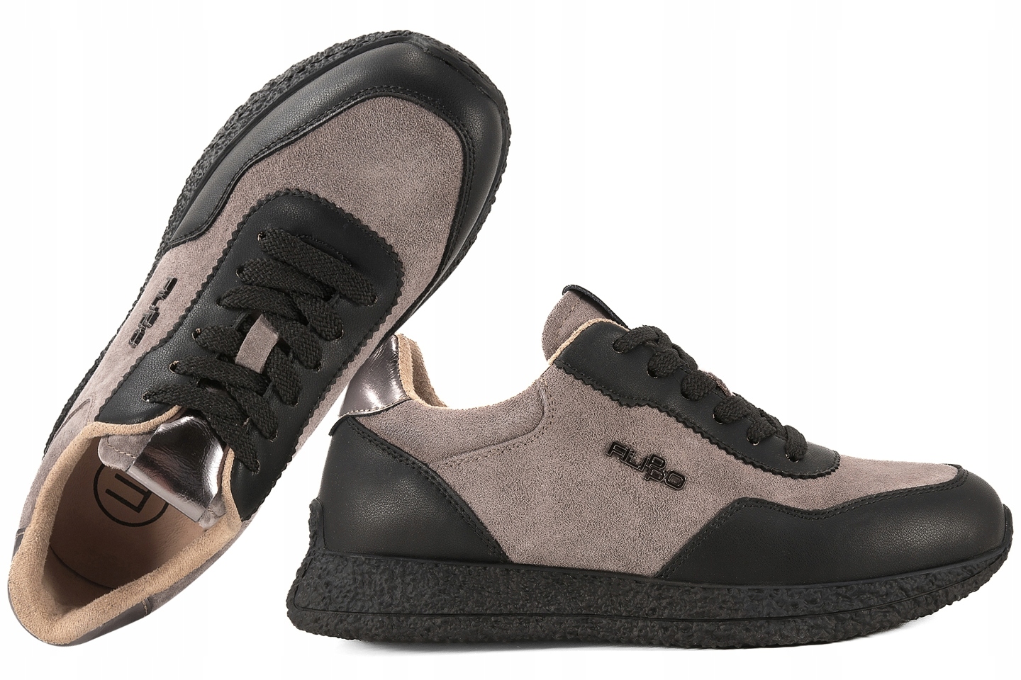 Filippo DP7405 Dámské Polobotky Kožené Tenisky taupe 40 Šedá