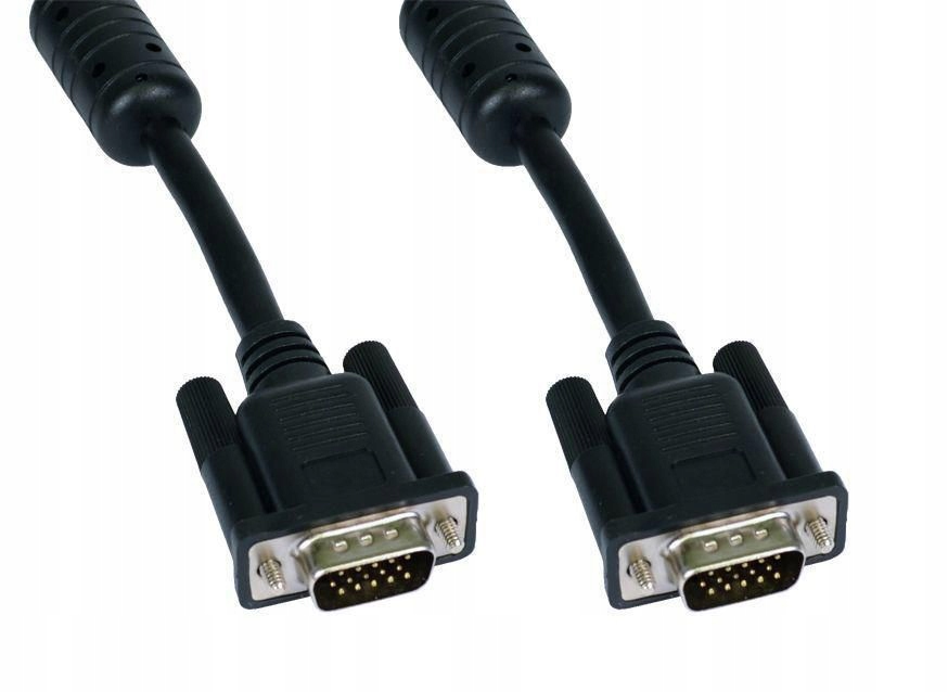 Cables Direct 1M Black SVGA Male - Male