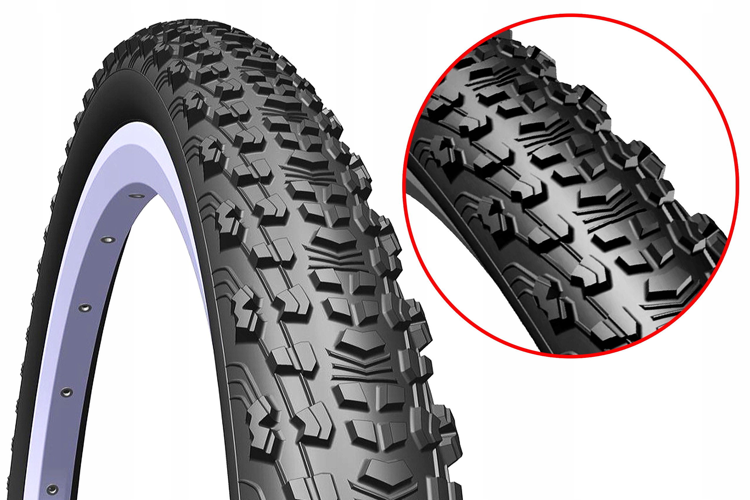 

Opona Rowerowa Mitas 24x1,90 V75 Scylla Czarna