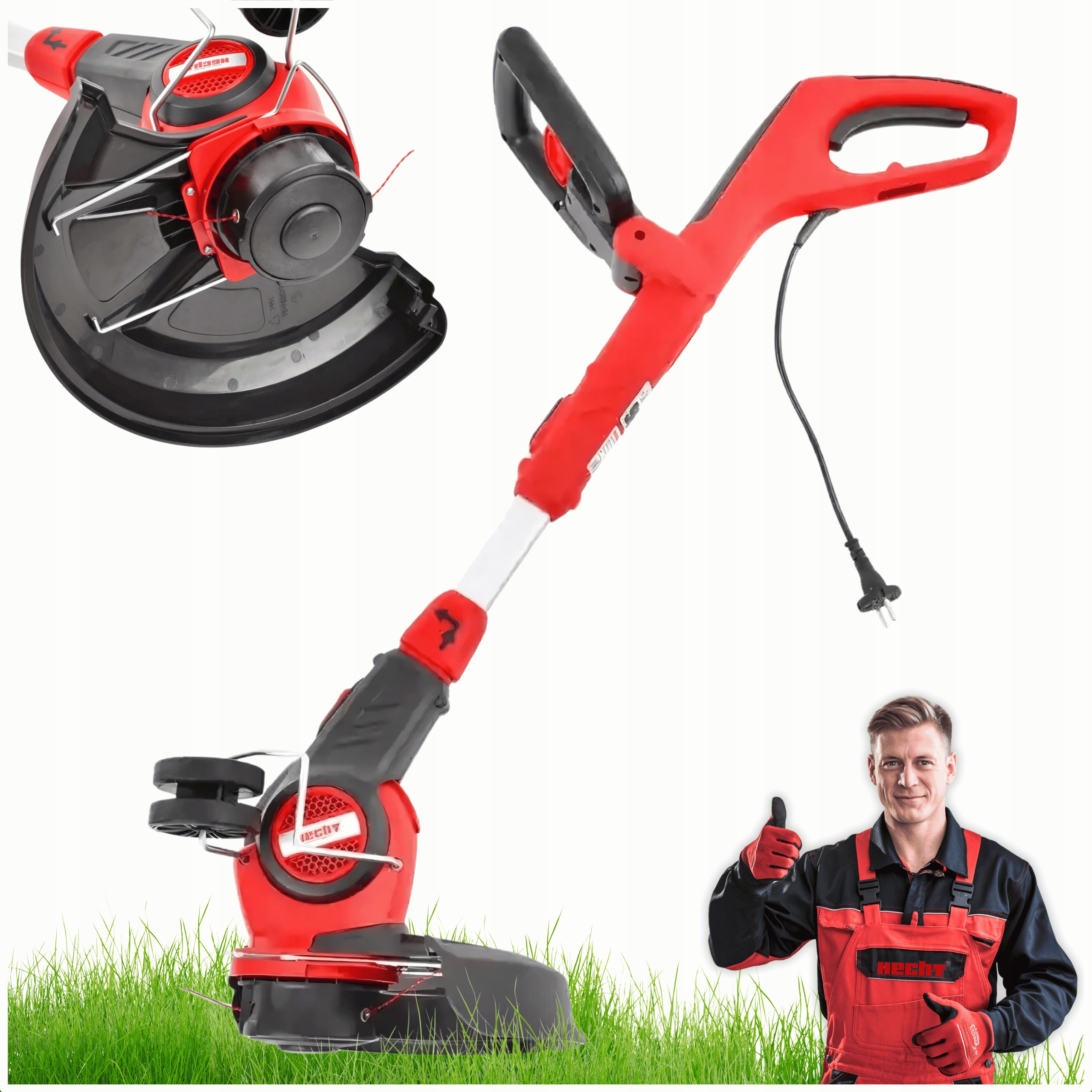 Podkaszarka Wykaszarka Kosa Elektryczna Hecht 630 600W Regulowana 90105 CM