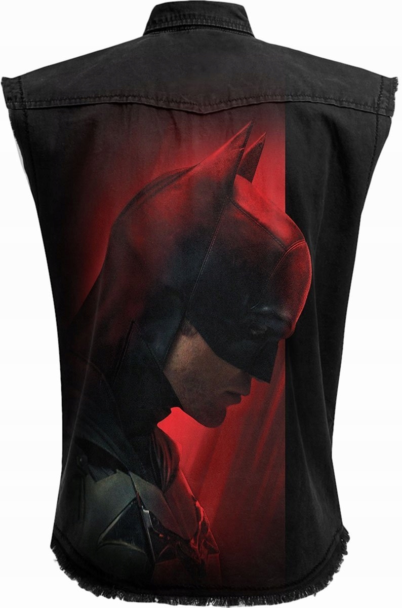 Batman Profile Logo Denimová vesta bez rukávů 2XL