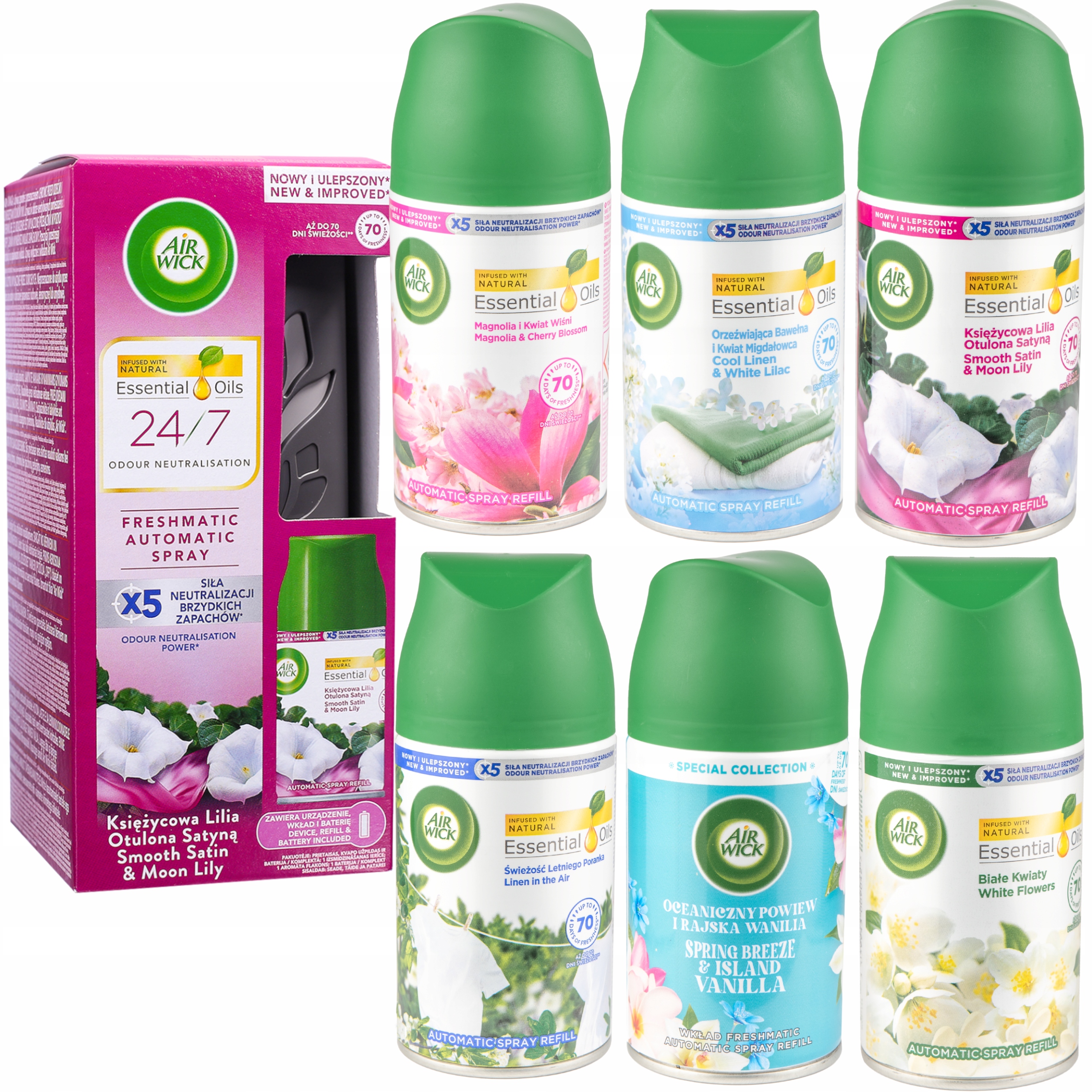 Levně Set XXL Air Wick osvěžovač vzduchu +7x náplň