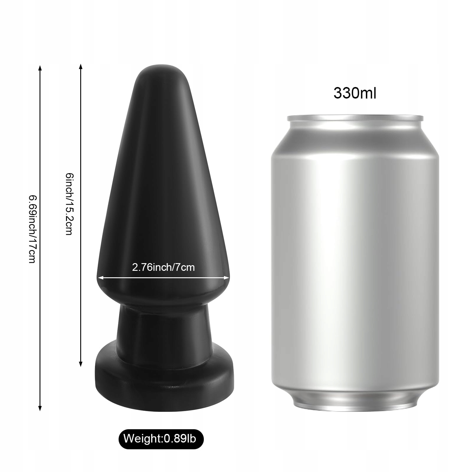 HUGE DILDO Zestaw Dużych Korków Analnych 17 cm Stymulator Punktu G Prostata — miniatura 3