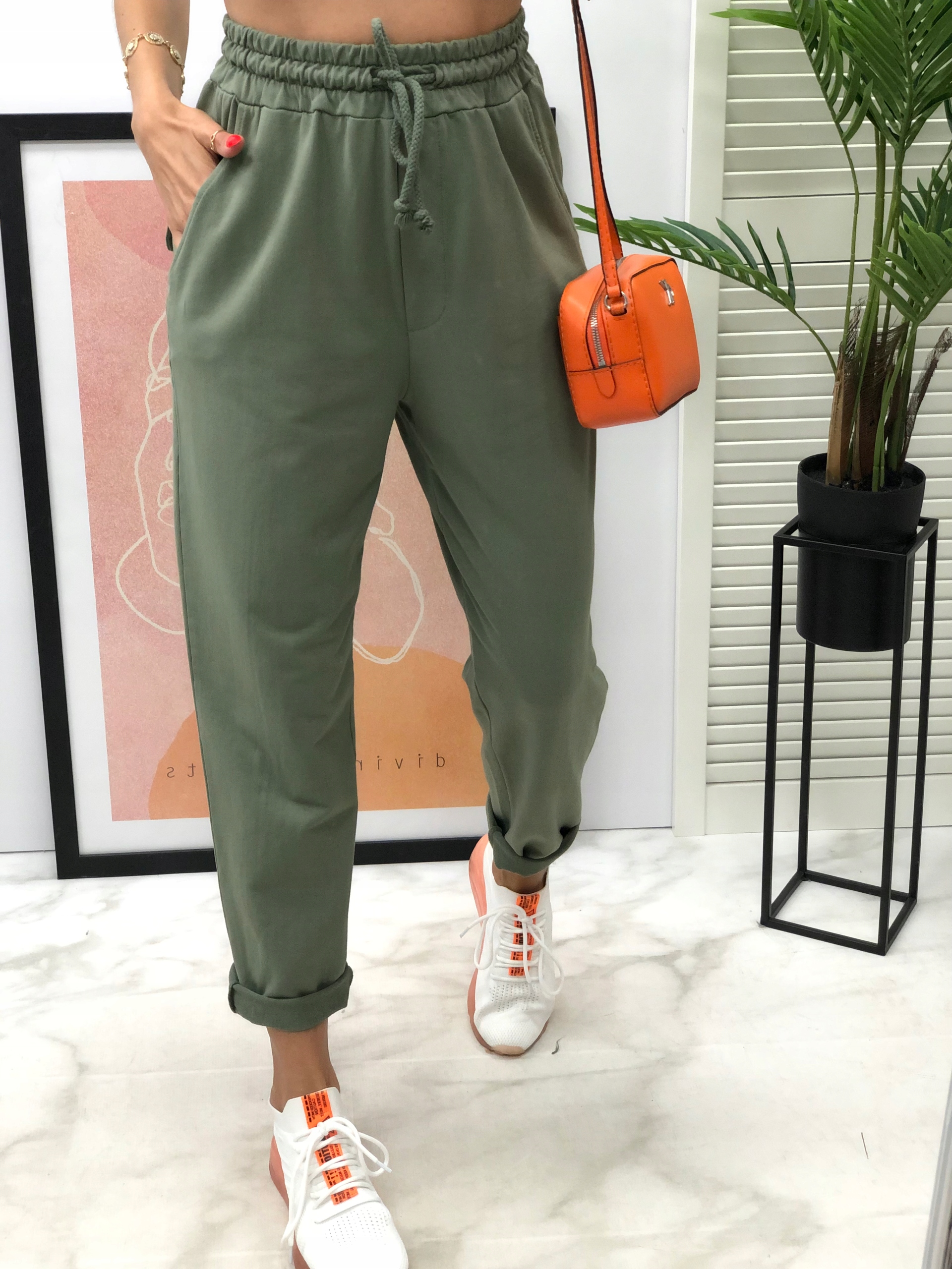 WIYA ITALY SPODNIE DRESOWE khaki MILITARE new model 2024 Fason inny