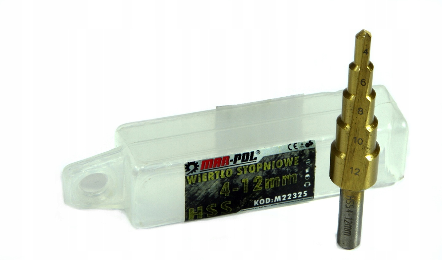 WIERTŁO STOŻKOWE STOPNIOWE HSS 4-12mm WIERTŁA Marka Mar-Pol