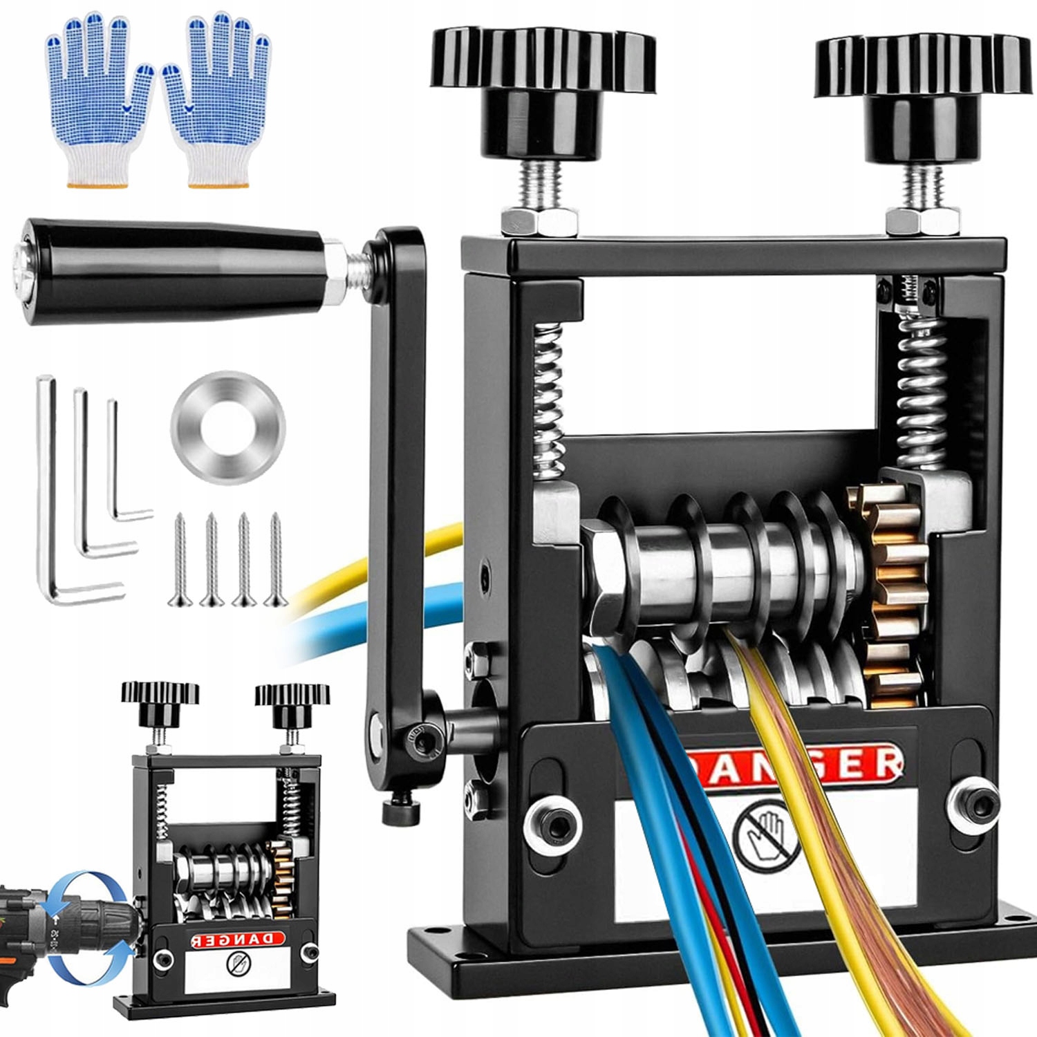 Profesionální Korowarka na kabely Odizolovací stroj 3-17 mm