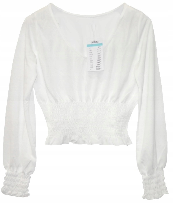 

Bluzka Damska Sinsay Sunset Lover Biała r. Xs