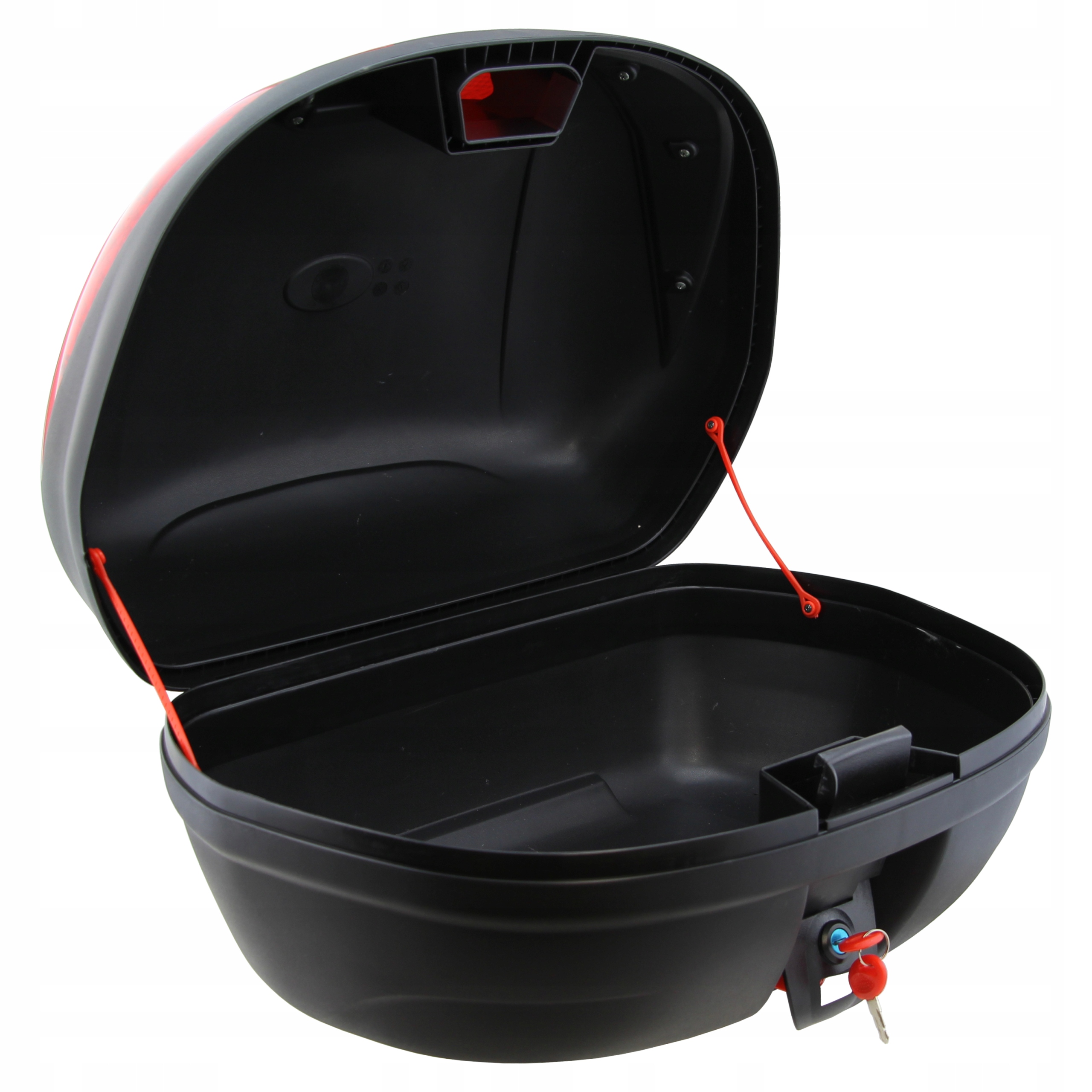 DUŻY KUFER MOTOCYKLOWY NA 2 KASKI METALOWA PŁYTA Producent inny