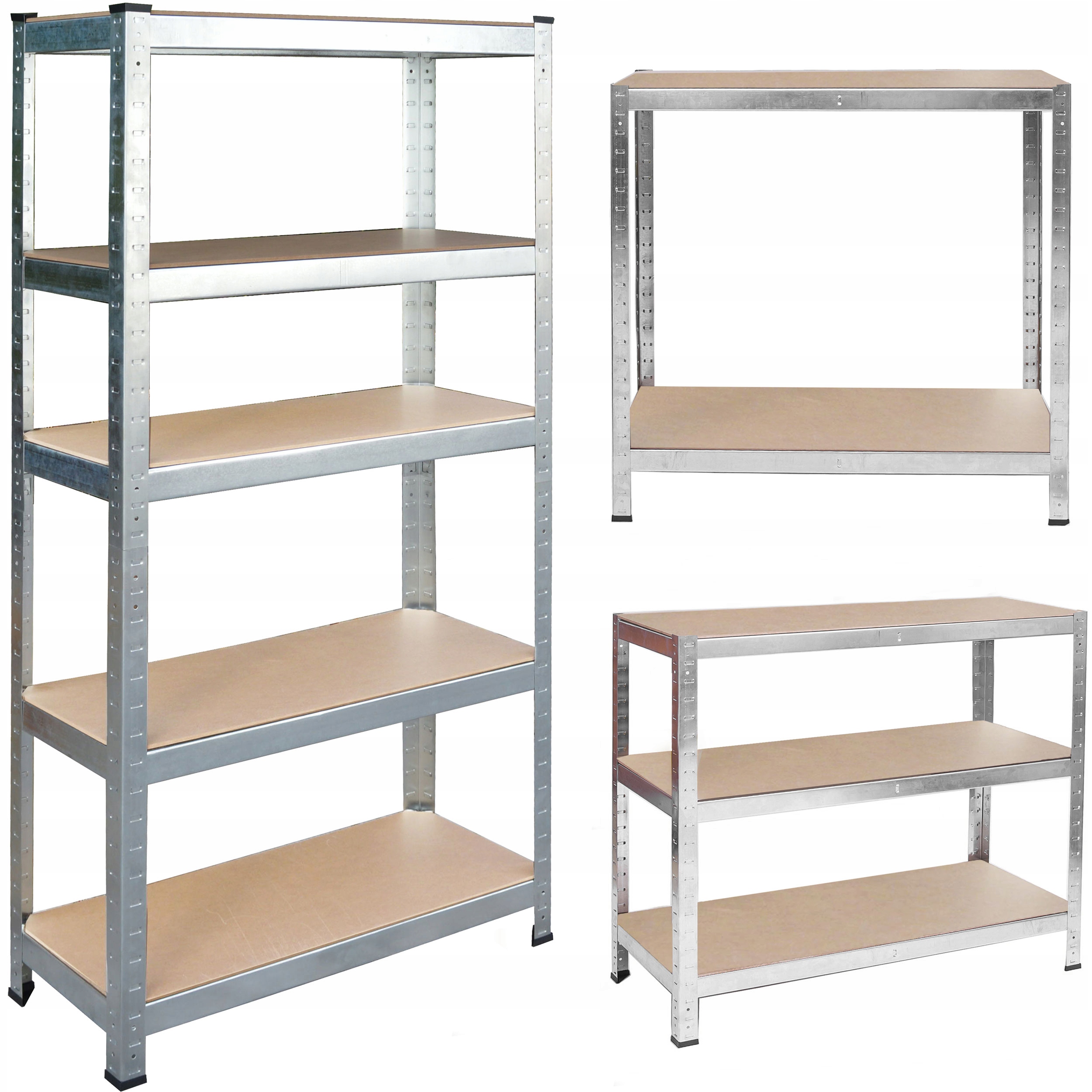 

Regał Magazynowy 2w1 Metalowy 150x75x30cm Humberg
