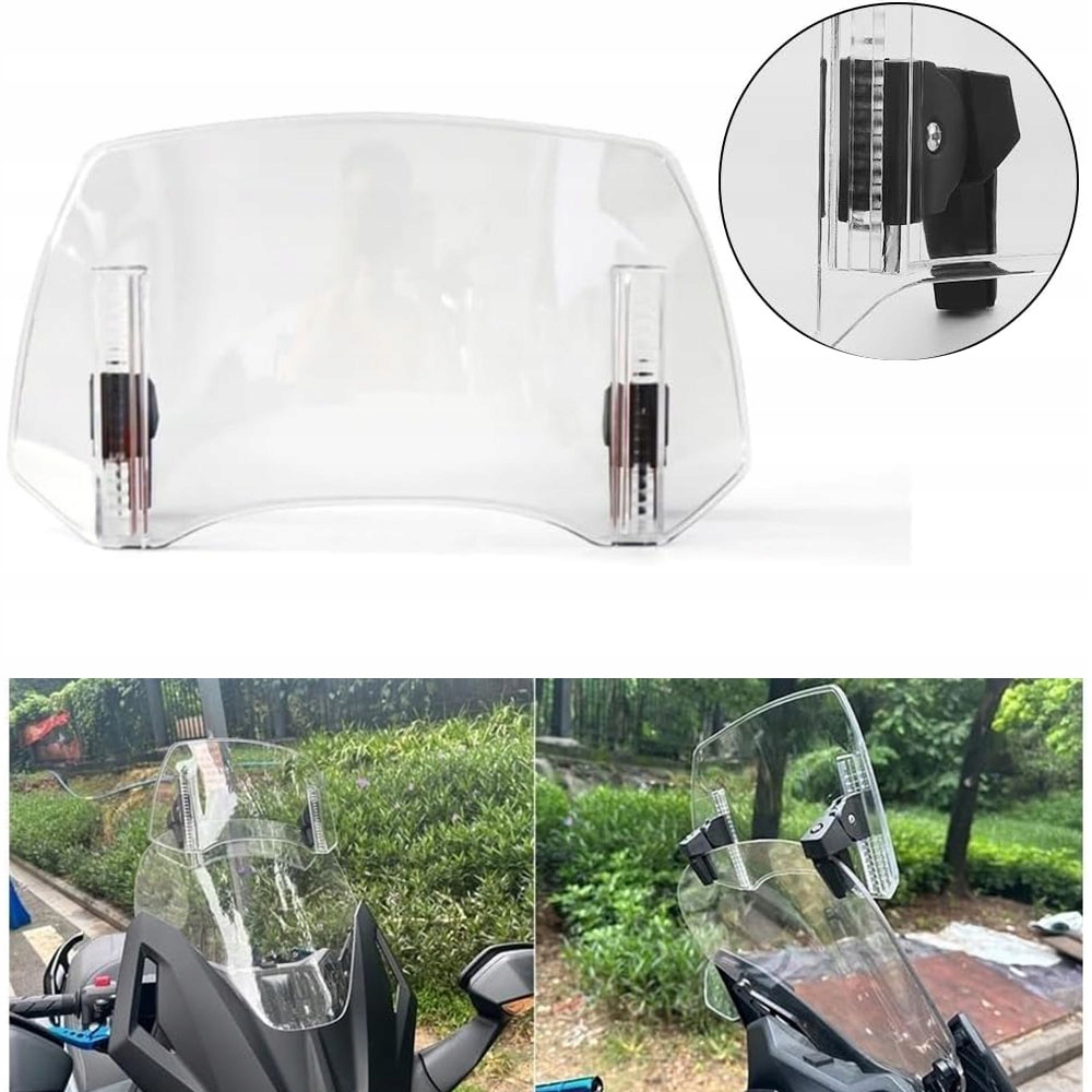 Motocykl nastavitelné univerzální přední sklo, přední kryt