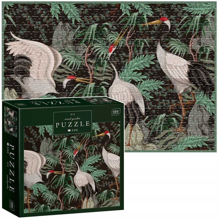 

Interdruk Puzzle 500 el Premium Żurawie Ptaki