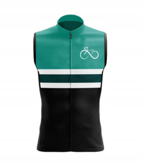 MĘSKA KOSZULKA ROWEROWA BLUZKA ZAMEK BEZ RĘKAWÓW