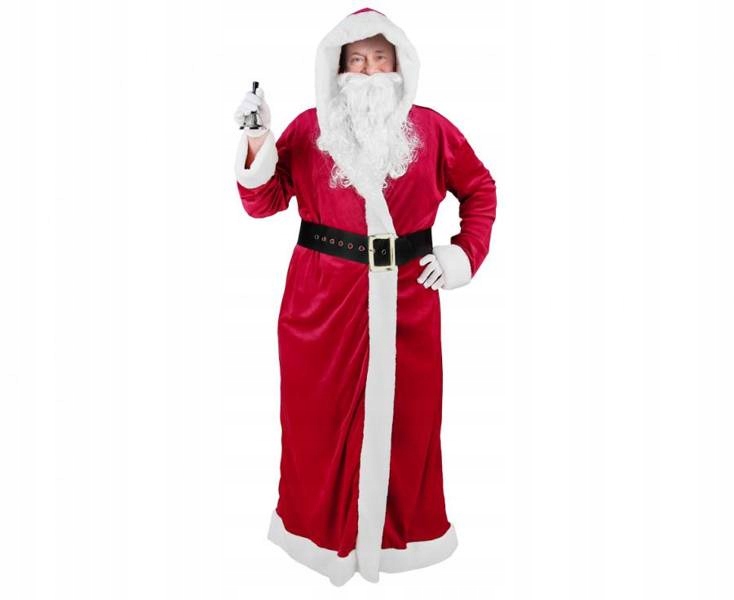 Sada Mikulášského Velurového Kabátku Na Vánoce