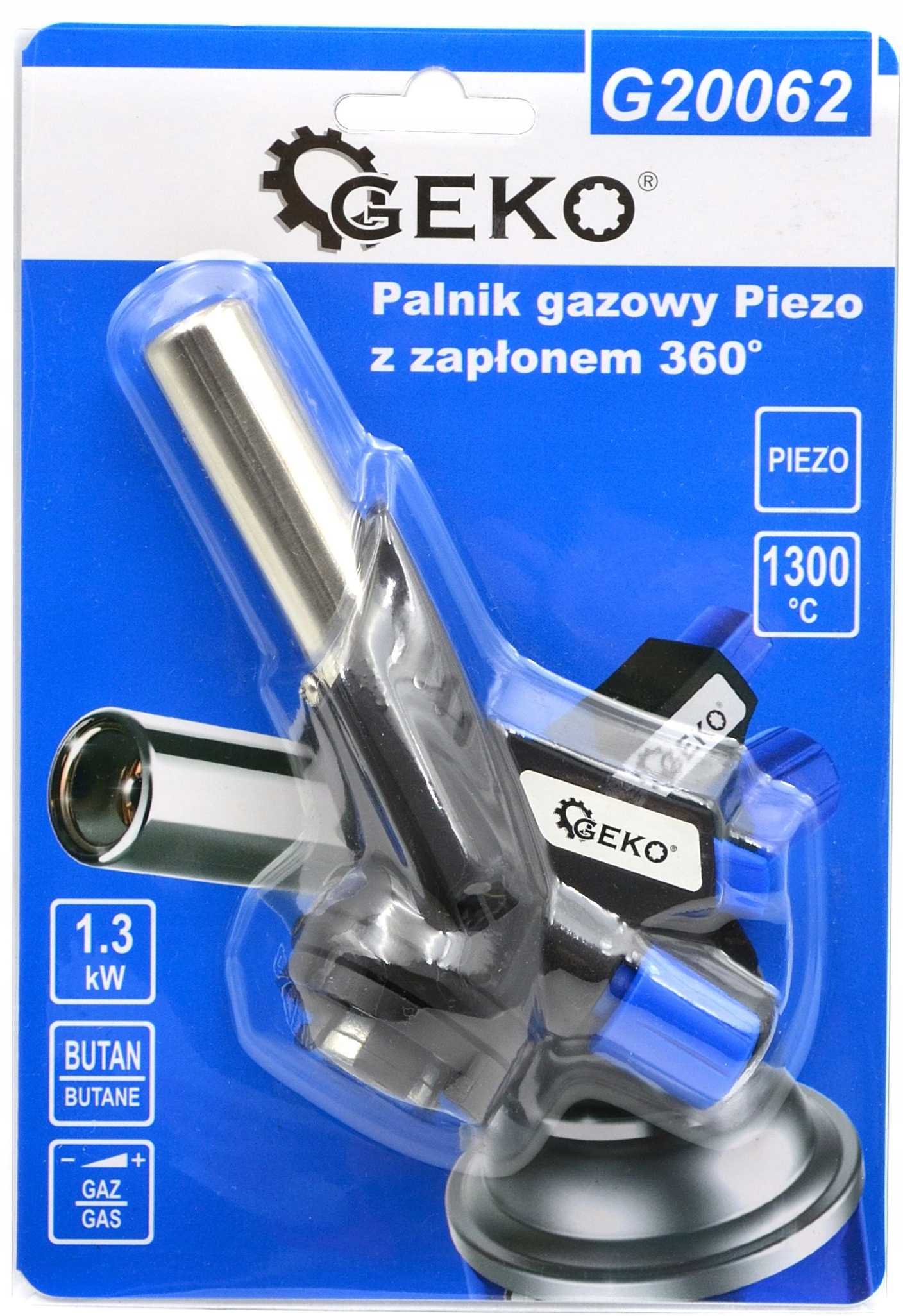 газовий пальник для пайки PIEZO LUTLAMP + 3x газовий код виробника G20062