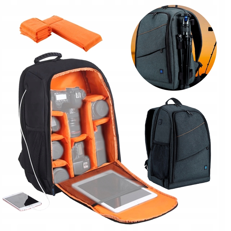 PLECAK FOTOGRAFICZNY NA APARAT TABLET KAMERĘ LAPTOP CANON NIKON SONY TORBA Kod producenta WODOODPORNY DLA OPERATORA FOTOGRAFA GOPRO