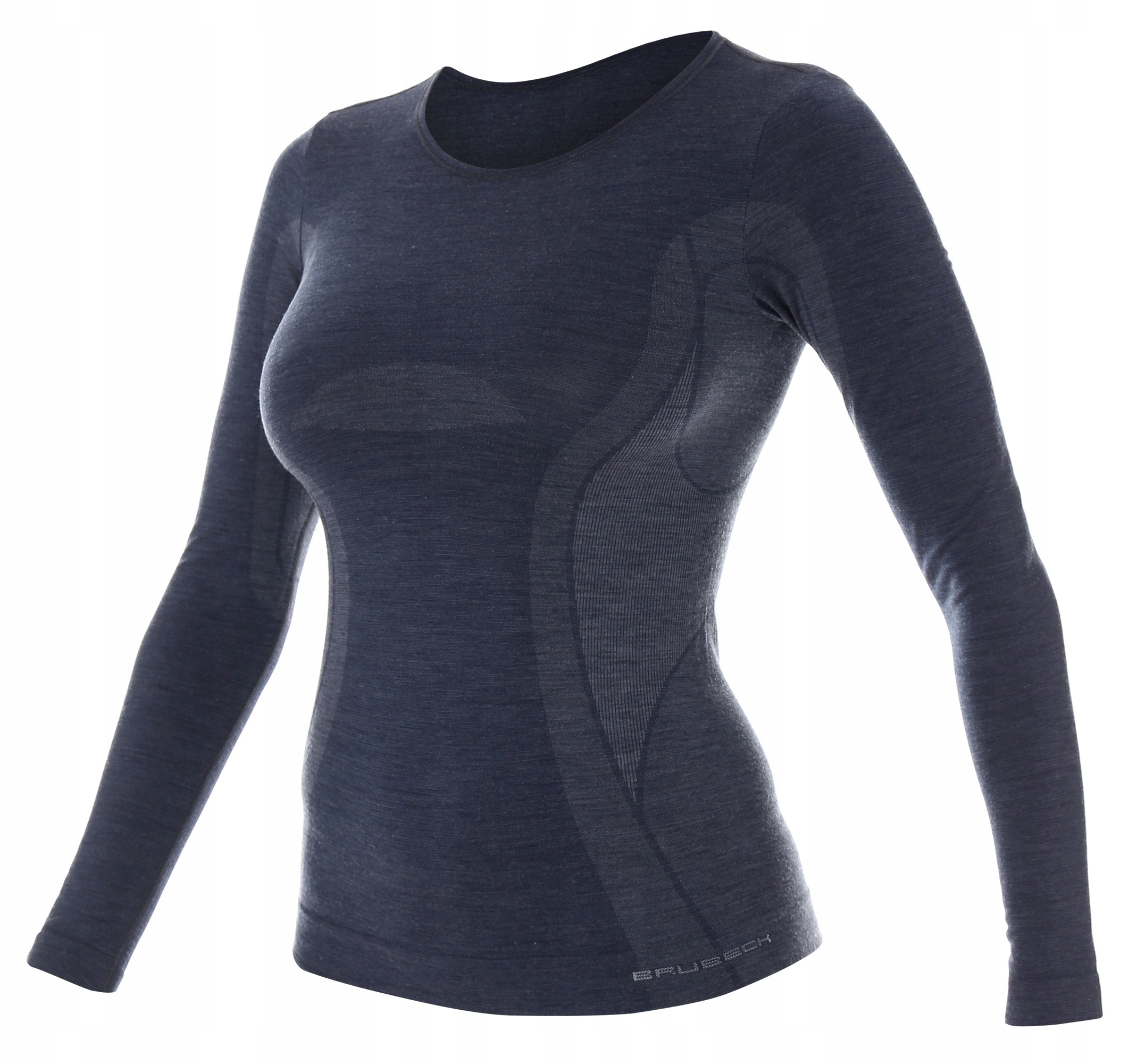 ZIMOWA KOSZULKA Z MERYNOSÓW TERMICZNA BRUBECK -XL Dekolt okrągły