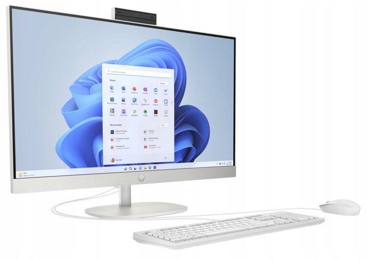Komputer AiO Hp 27 Amd Ryzen 5 16GB SSD_1TB Radeon FullHD Win 11 Biały