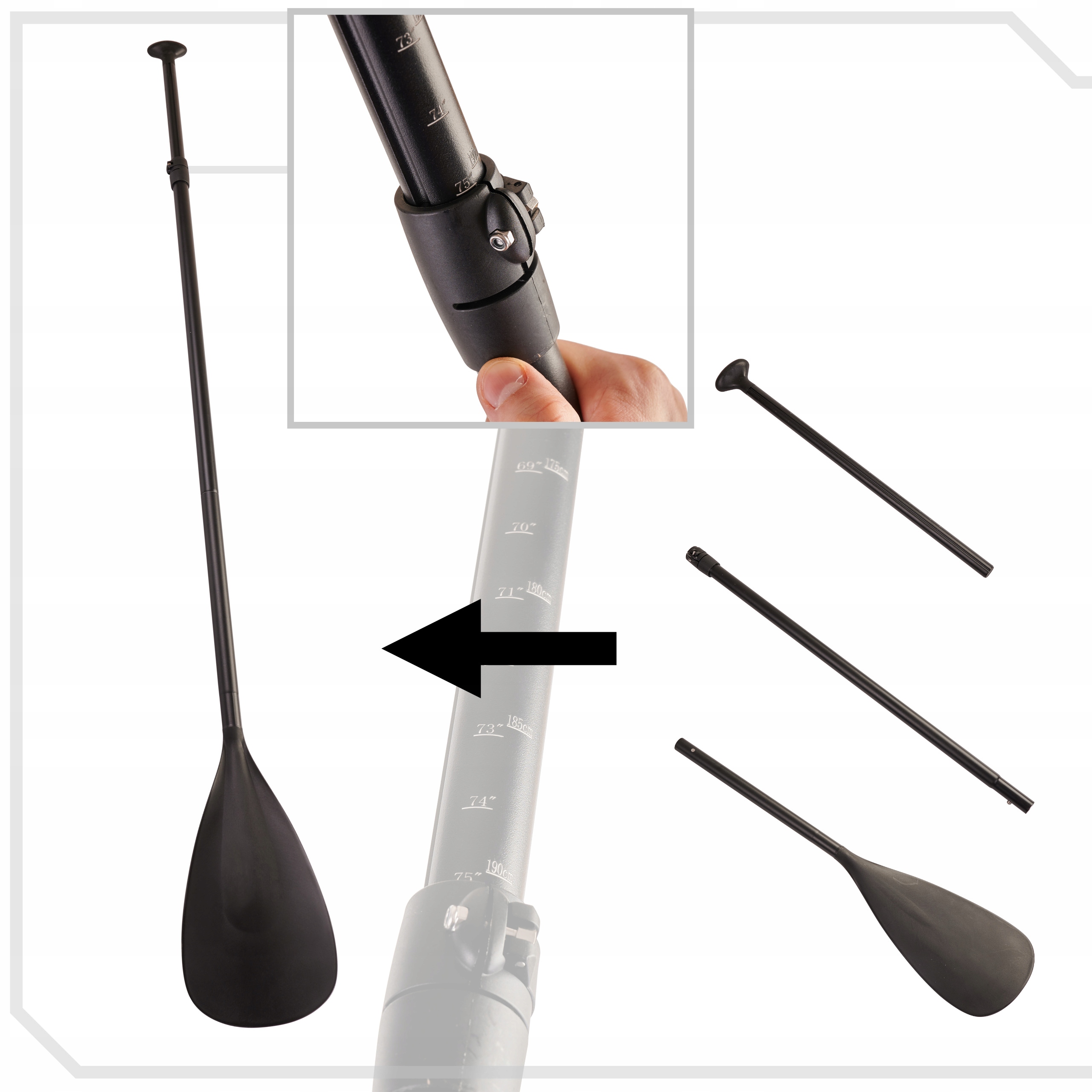 DESKA SUP DO PŁYWANIA POMPOWANA WIOSŁO POMPKA ZESTAW XL 320CM 130KG Model KX3994