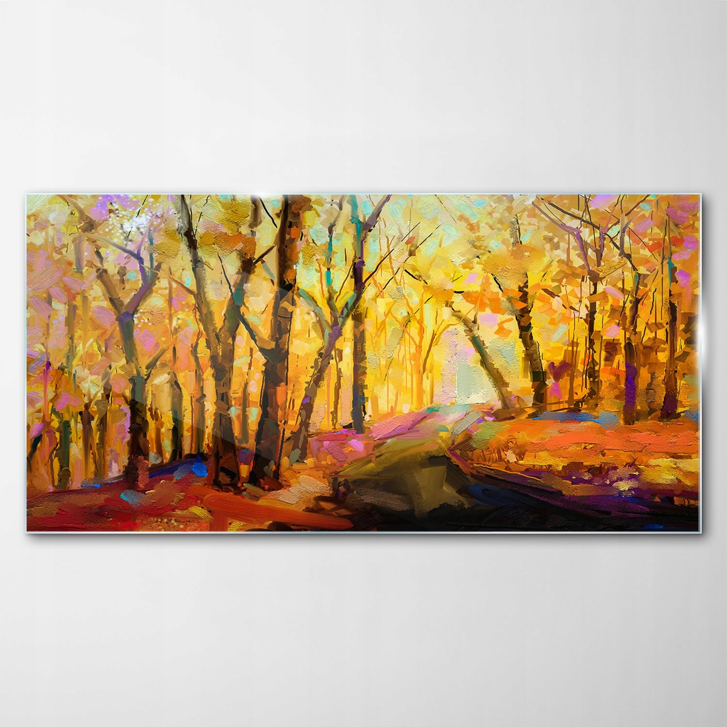

Obraz Szklany Dekor Krajobraz Jesień Drzewa 140x70