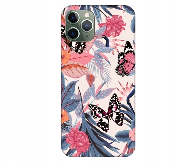 

Etui pokrowiec do iPhone 11 Pro Motyle dzungla tro