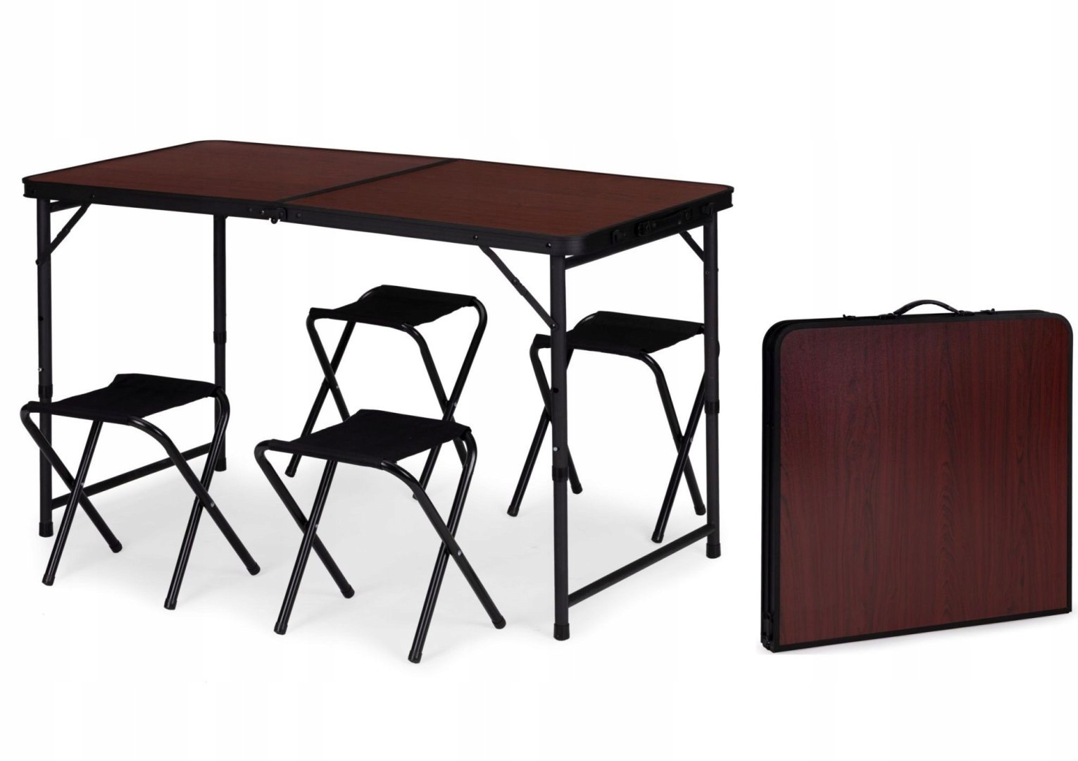 Turistický stůl skládací zahradní kufr s držadlem pro přenášení