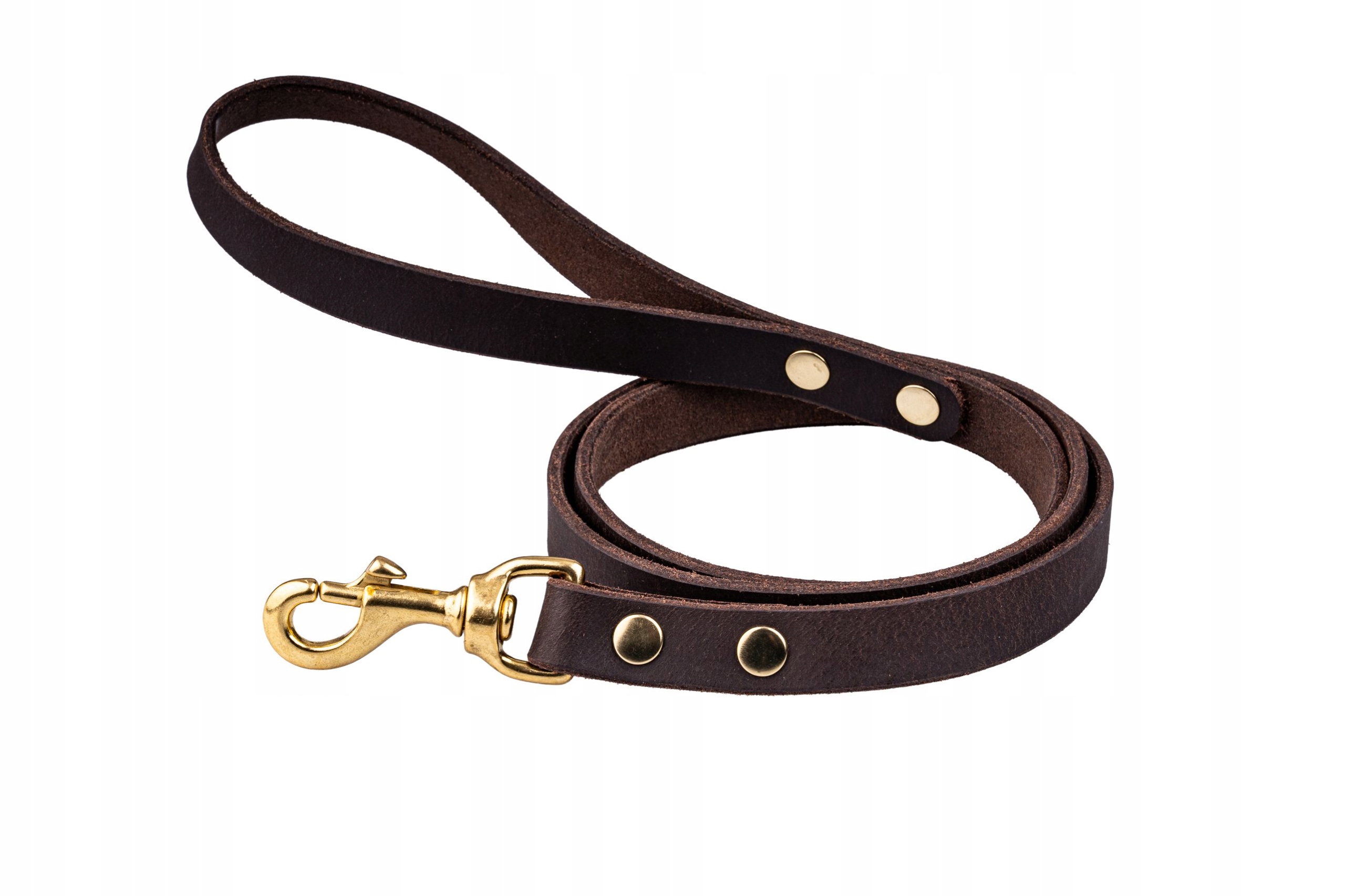 Levně Klasická kožená vodítko 130 cm, polská ruční výroba